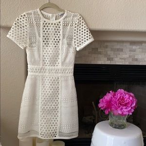 H & M white lace dress size US 4 Euro 34